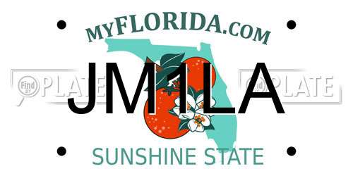 JM1LA Florida License Plate
