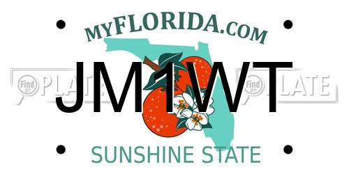 JM1WT Florida License Plate