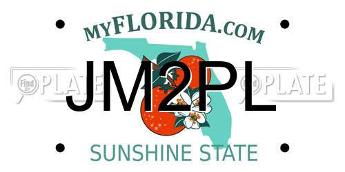 JM2PL Florida License Plate
