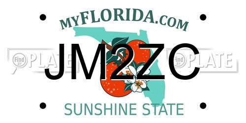 JM2ZC Florida License Plate