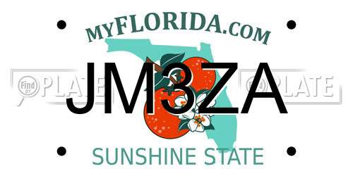 JM3ZA Florida License Plate