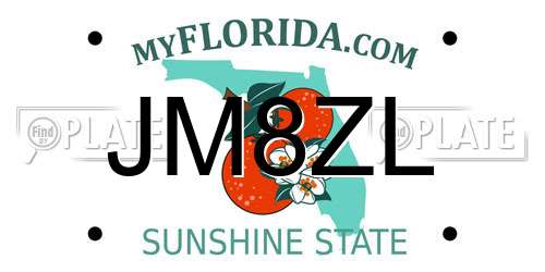 JM8ZL Florida License Plate