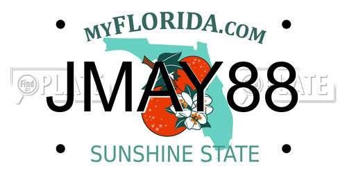 JMAY88 Florida License Plate