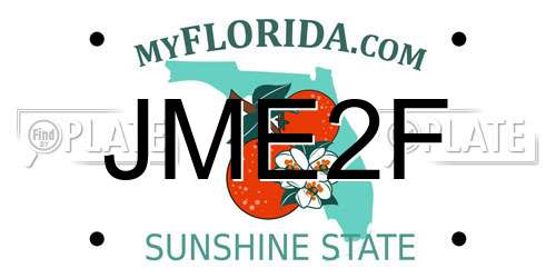 JME2F Florida License Plate