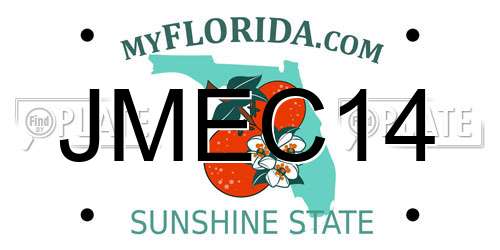 JMEC14 Florida License Plate