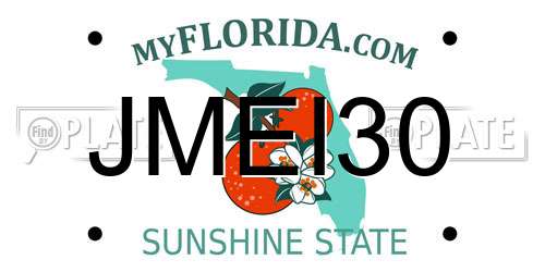 JMEI30 Florida License Plate