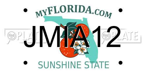 JMIA12 Florida License Plate