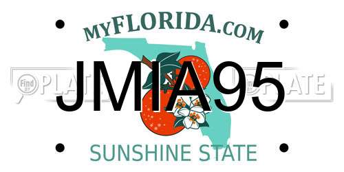 JMIA95 Florida License Plate