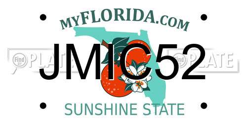 JMIC52 Florida License Plate