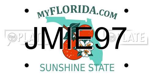 JMIE97 Florida License Plate