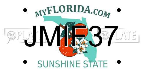 JMIF37 Florida License Plate
