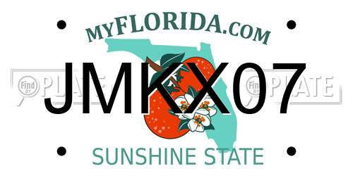 JMKX07 Florida License Plate