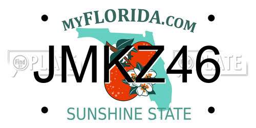 JMKZ46 Florida License Plate