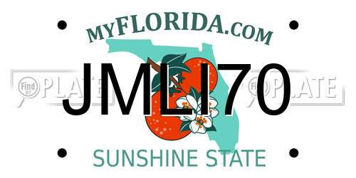 JMLI70 Florida License Plate