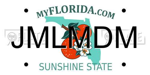 JMLMDM Florida License Plate