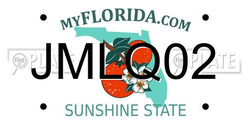 JMLQ02 Florida License Plate