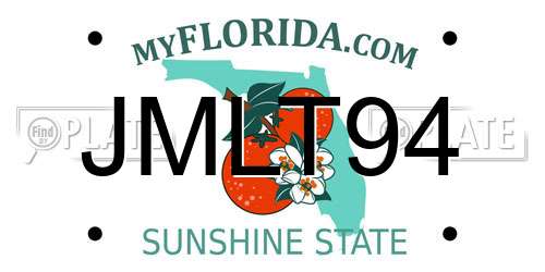 JMLT94 Florida License Plate