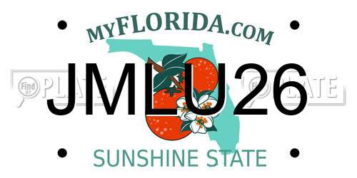 JMLU26 Florida License Plate