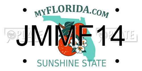 JMMF14 Florida License Plate
