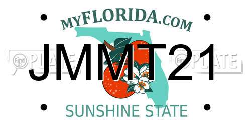 JMMT21 Florida License Plate