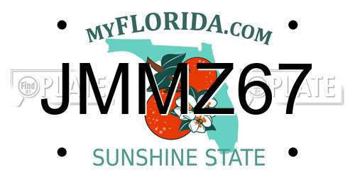 JMMZ67 Florida License Plate