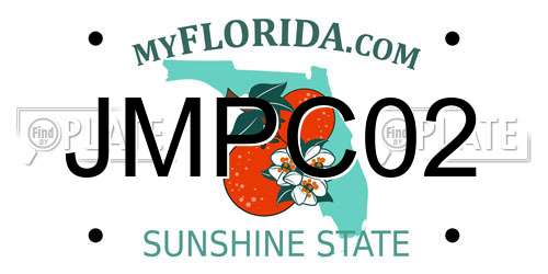 JMPC02 Florida License Plate