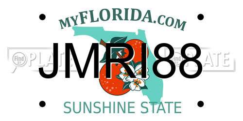 JMRI88 Florida License Plate