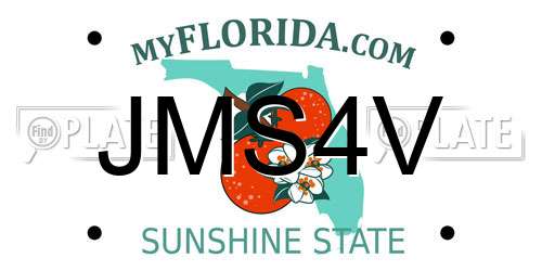 JMS4V Florida License Plate