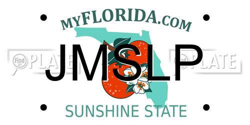 JMSLP Florida License Plate