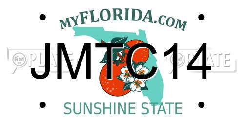 JMTC14 Florida License Plate