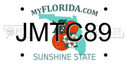JMTC89 Florida License Plate