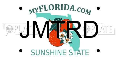 JMTRD Florida License Plate