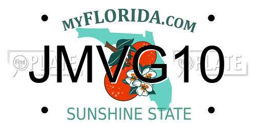 JMVG10 Florida License Plate
