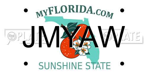 JMYAW Florida License Plate