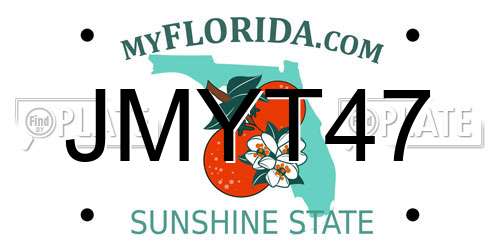 JMYT47 Florida License Plate