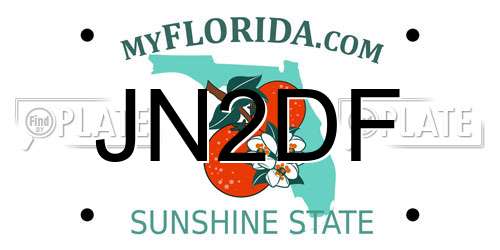 JN2DF Florida License Plate