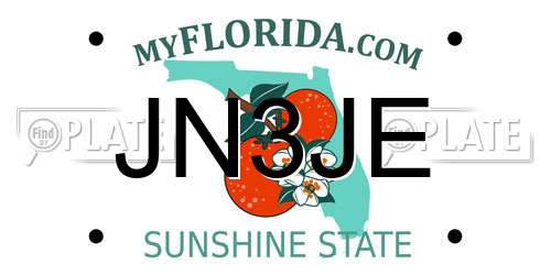 JN3JE Florida License Plate