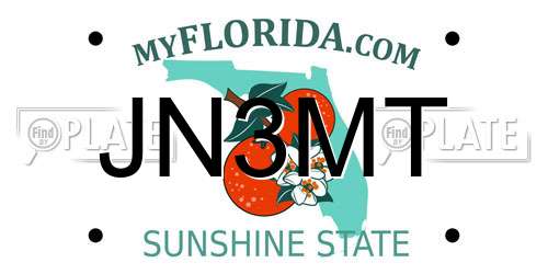 JN3MT Florida License Plate