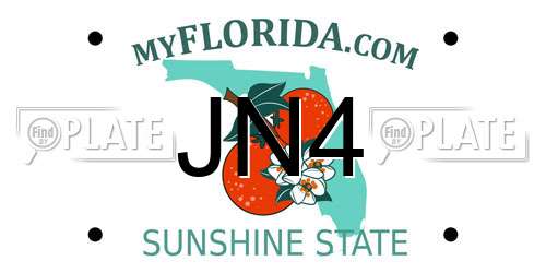 JN4 Florida License Plate