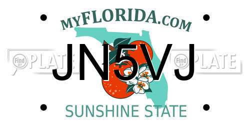 JN5VJ Florida License Plate