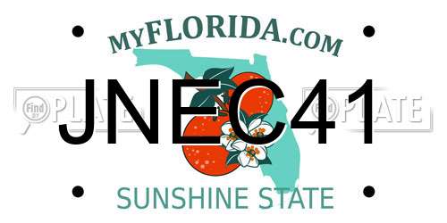 JNEC41 Florida License Plate