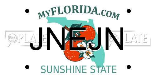 JNEJN Florida License Plate