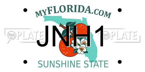 JNH1 Florida License Plate