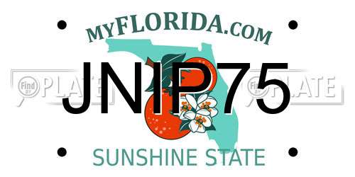 JNIP75 Florida License Plate