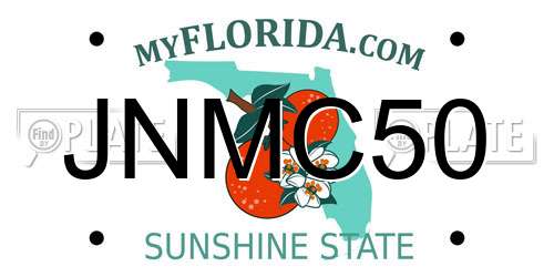 JNMC50 Florida License Plate