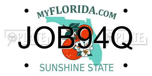 JOB94Q Florida License Plate