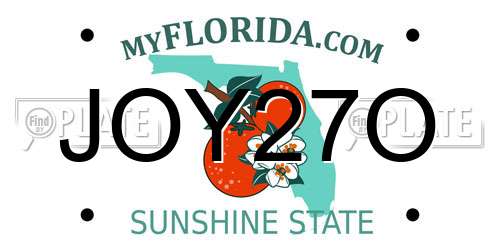 JOY27O Florida License Plate
