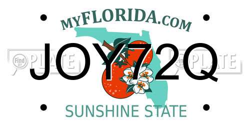 JOY72Q Florida License Plate
