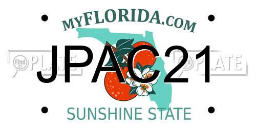 JPAC21 Florida License Plate