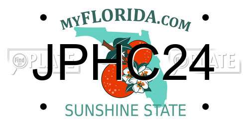 JPHC24 Florida License Plate